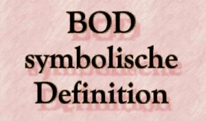 BOD symbolische Definition